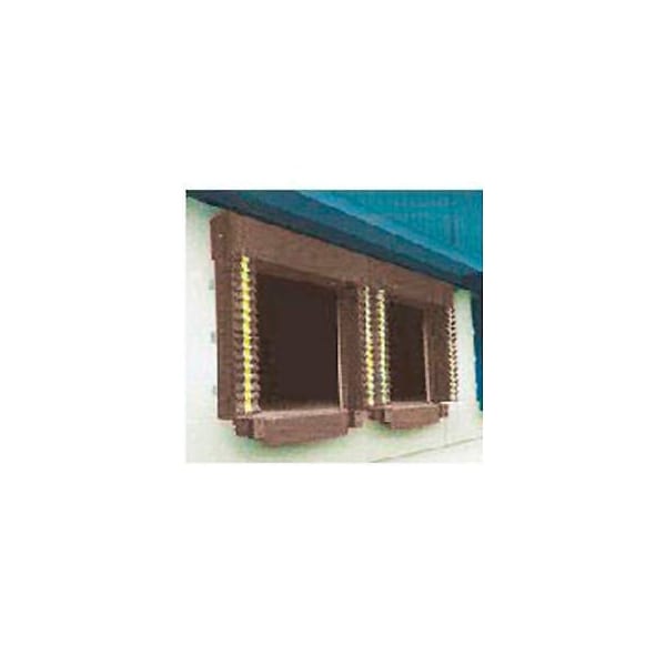 Chalfant Sewing Fabricators, Inc. Chalfant Brown Dock Door Seal Model 130 Heavy Duty 40 Ounce 8'W x 8'H with HD Wear Pleats 130-8X8PBROWN - main